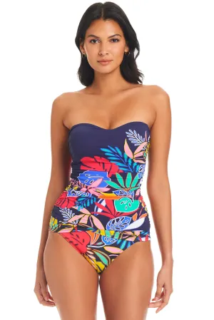 BLEU- WOMEN'S COLOR FIELD TANKINI TOP