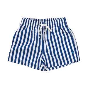 Blue Rooster Boys Swim Trunks - Navy Stripe