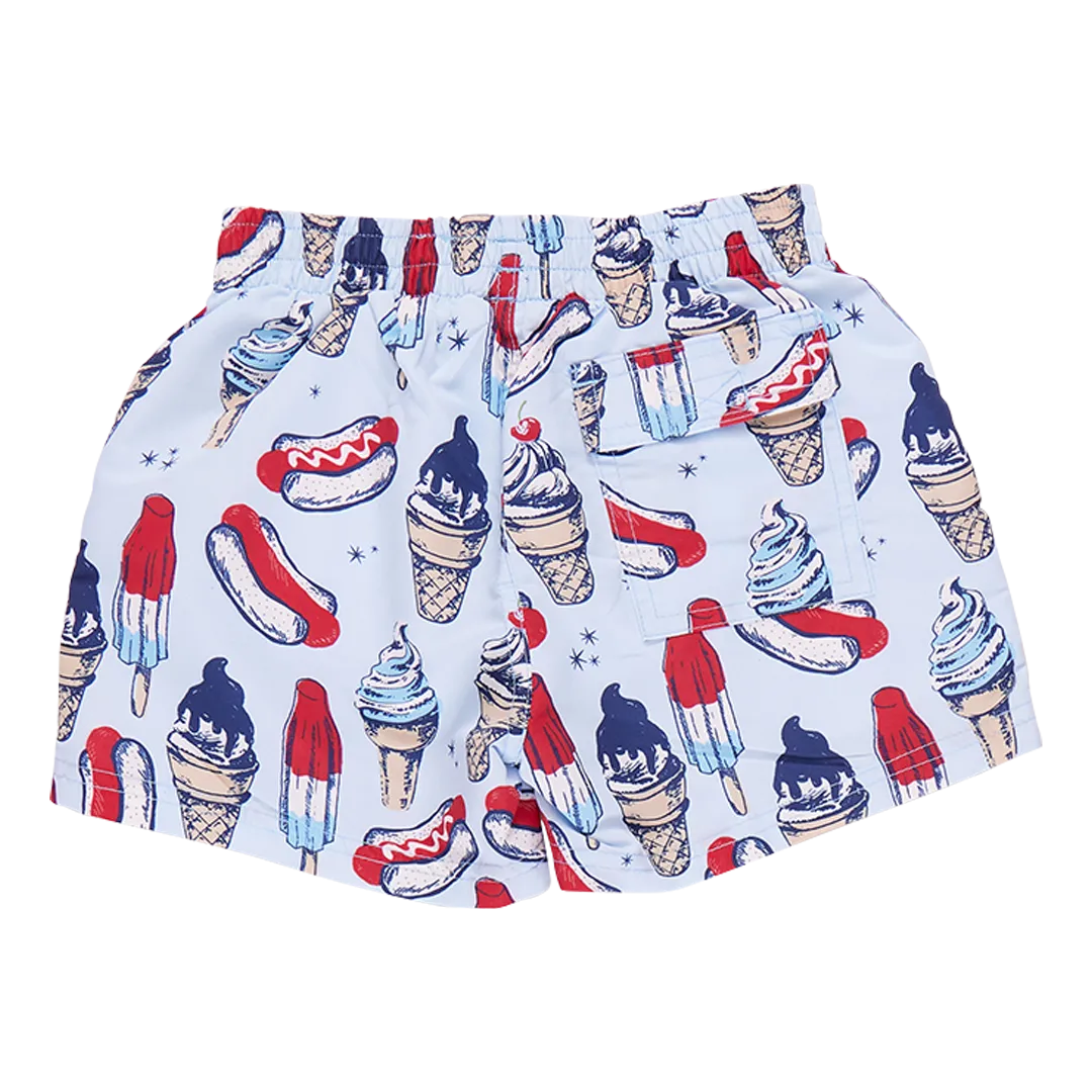 Blue Rooster Boys Swim Trunks - Summer Treats