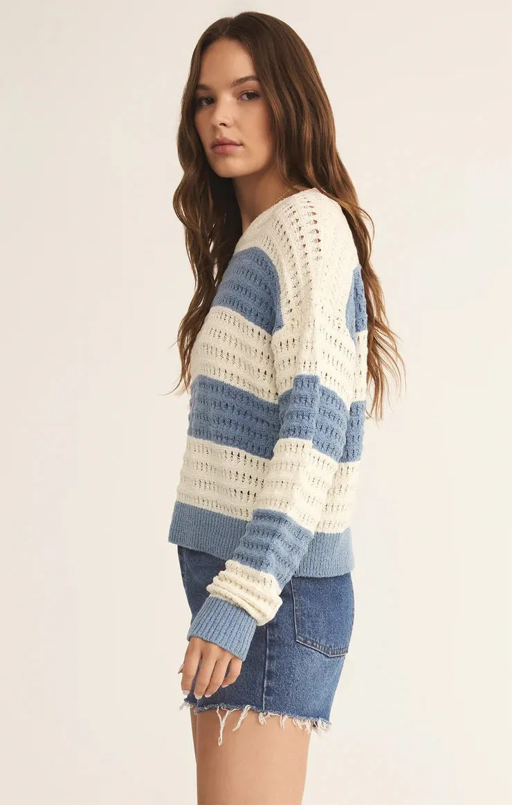 Bonaparte Stripe Crochet Sweater
