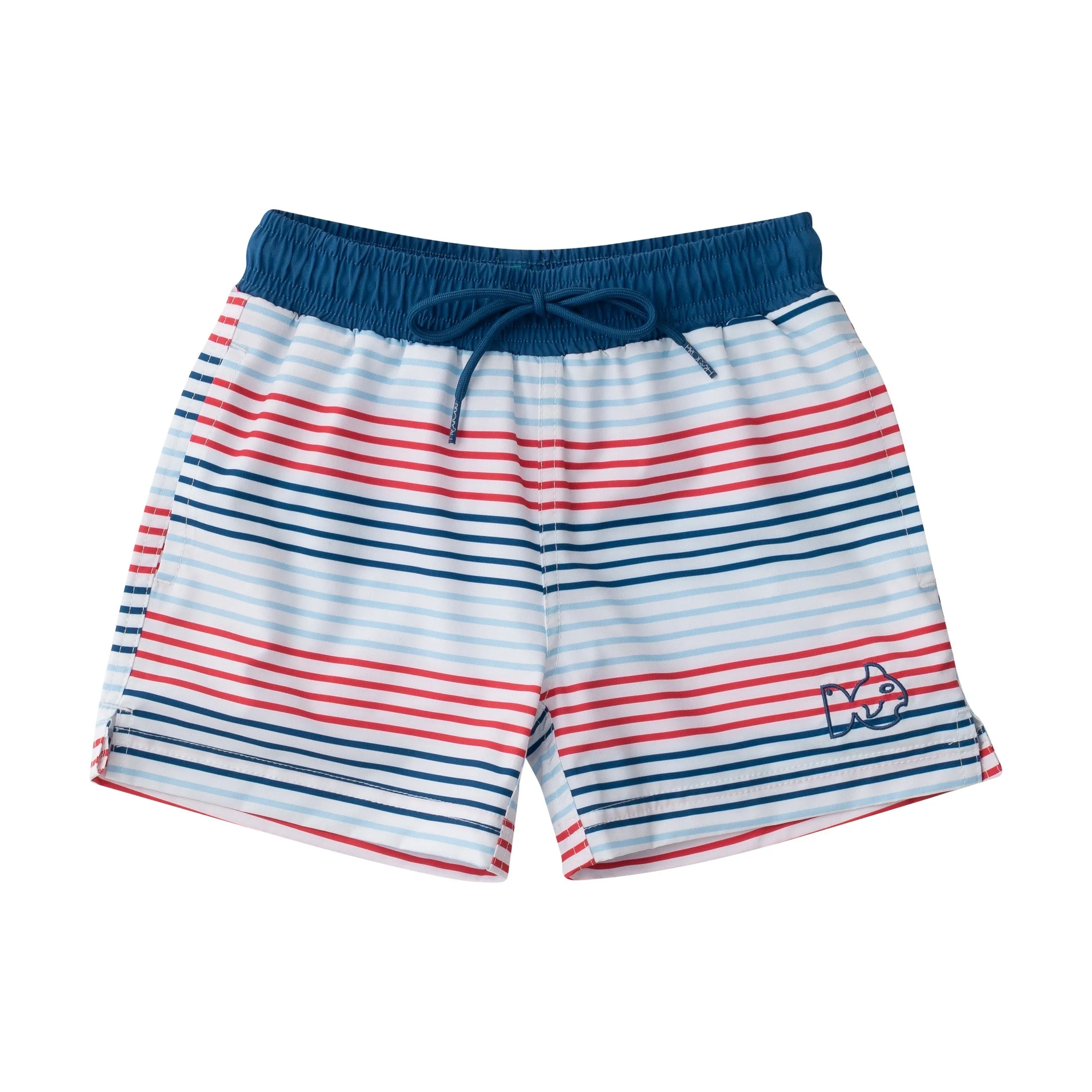 Boys Boogie Board Swim Trunk in American Stripe Print