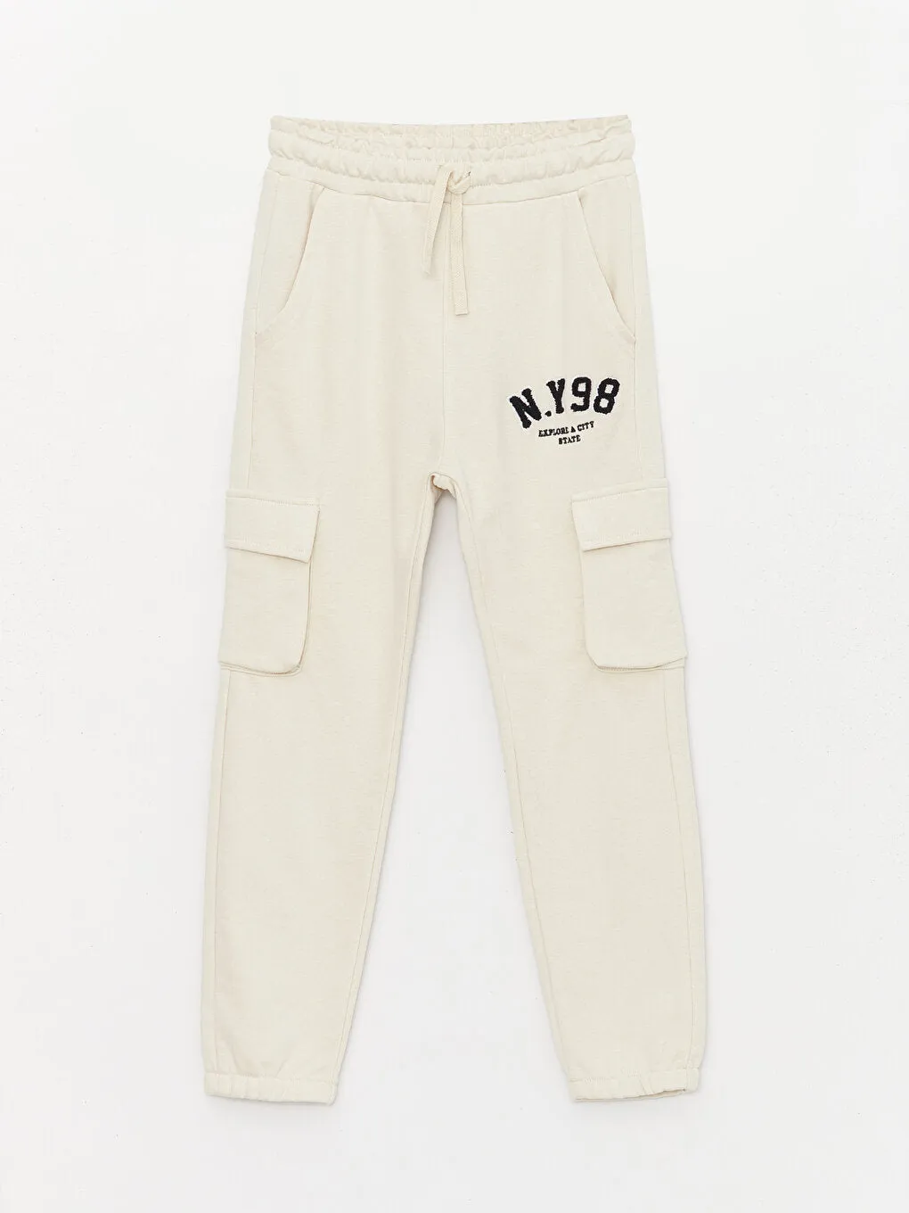 Boys Cargo Sweatpants With Elastic Waist