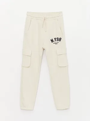 Boys Cargo Sweatpants With Elastic Waist