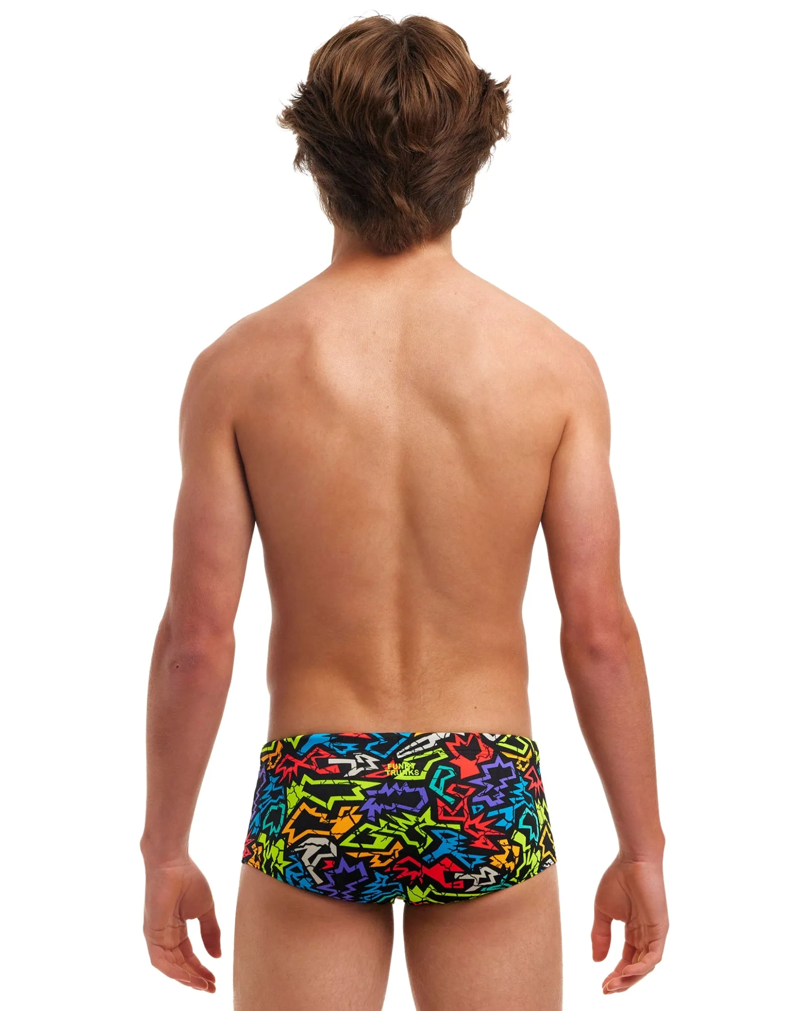 Boys Funk Me Sidewinder Swim Trunks - Black/Multi