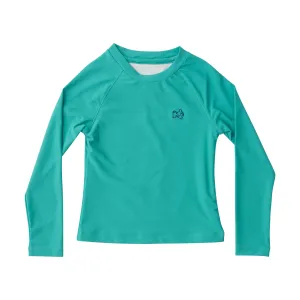 Boys' Reef Rashguard Swim Shirt in Atlantis Green