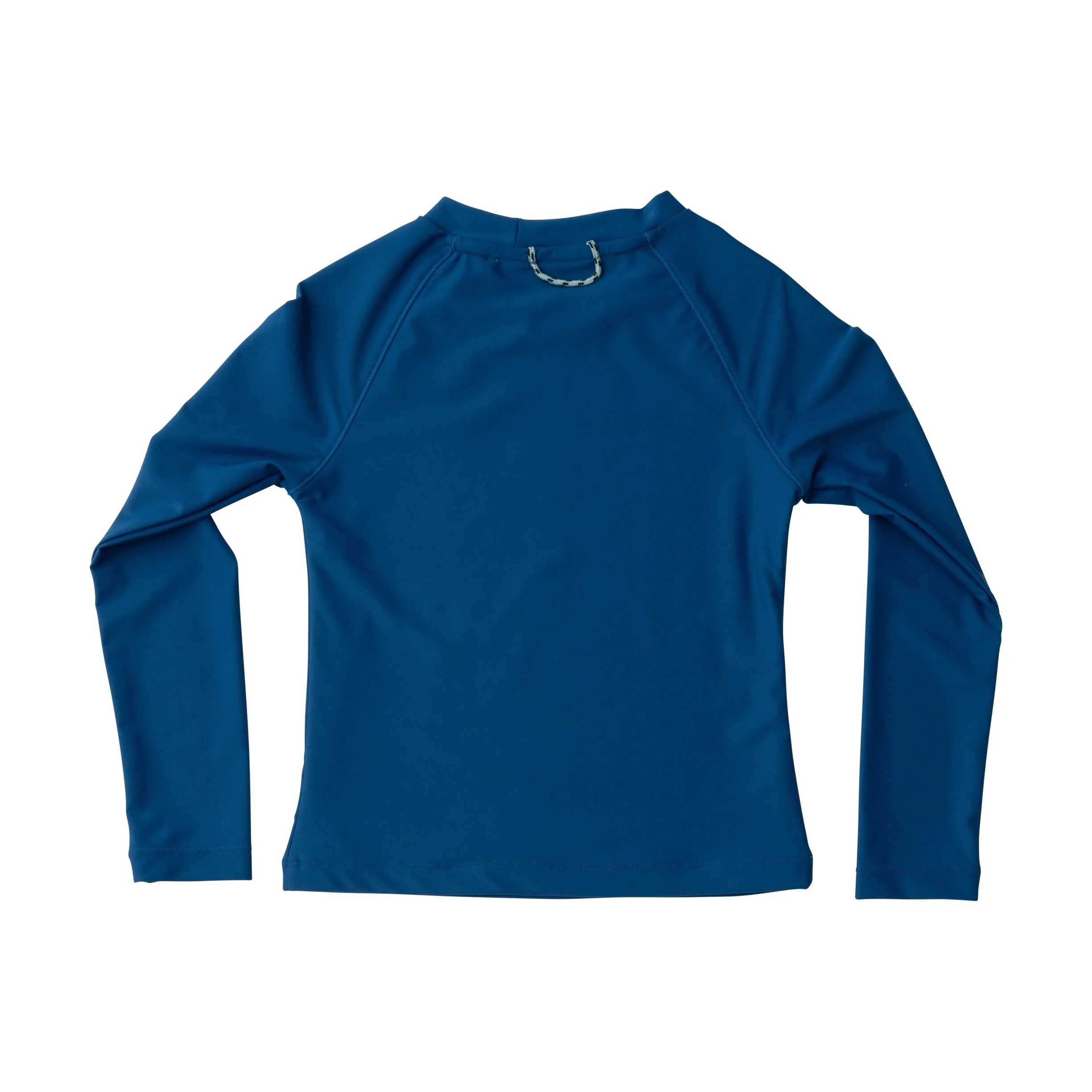 Boys' Reef Rashguard Swim Shirt in Solid Set Sail Navy Blue