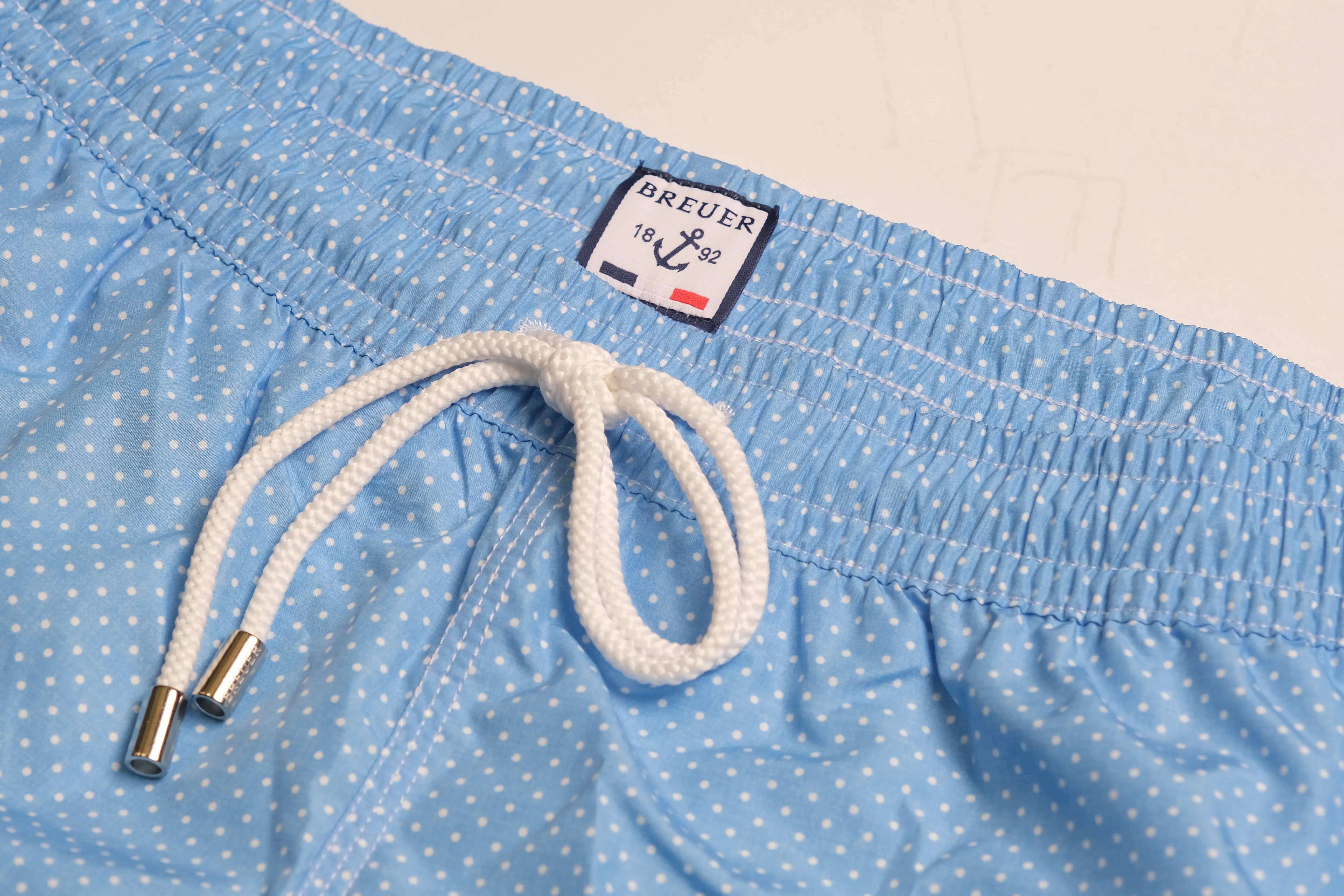 Breuer Dots Swim Trunk - Light Blue