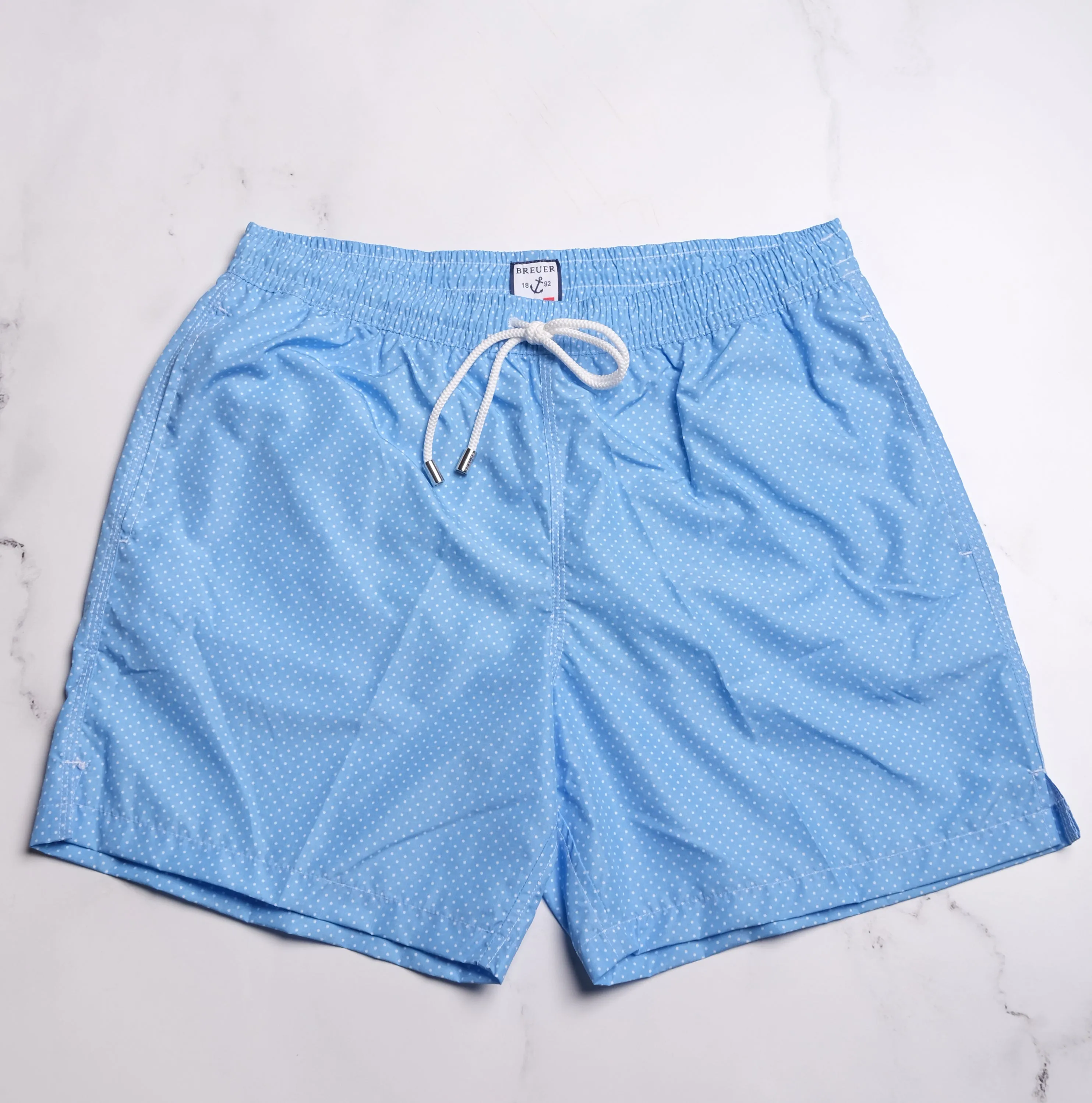 Breuer Dots Swim Trunk - Light Blue