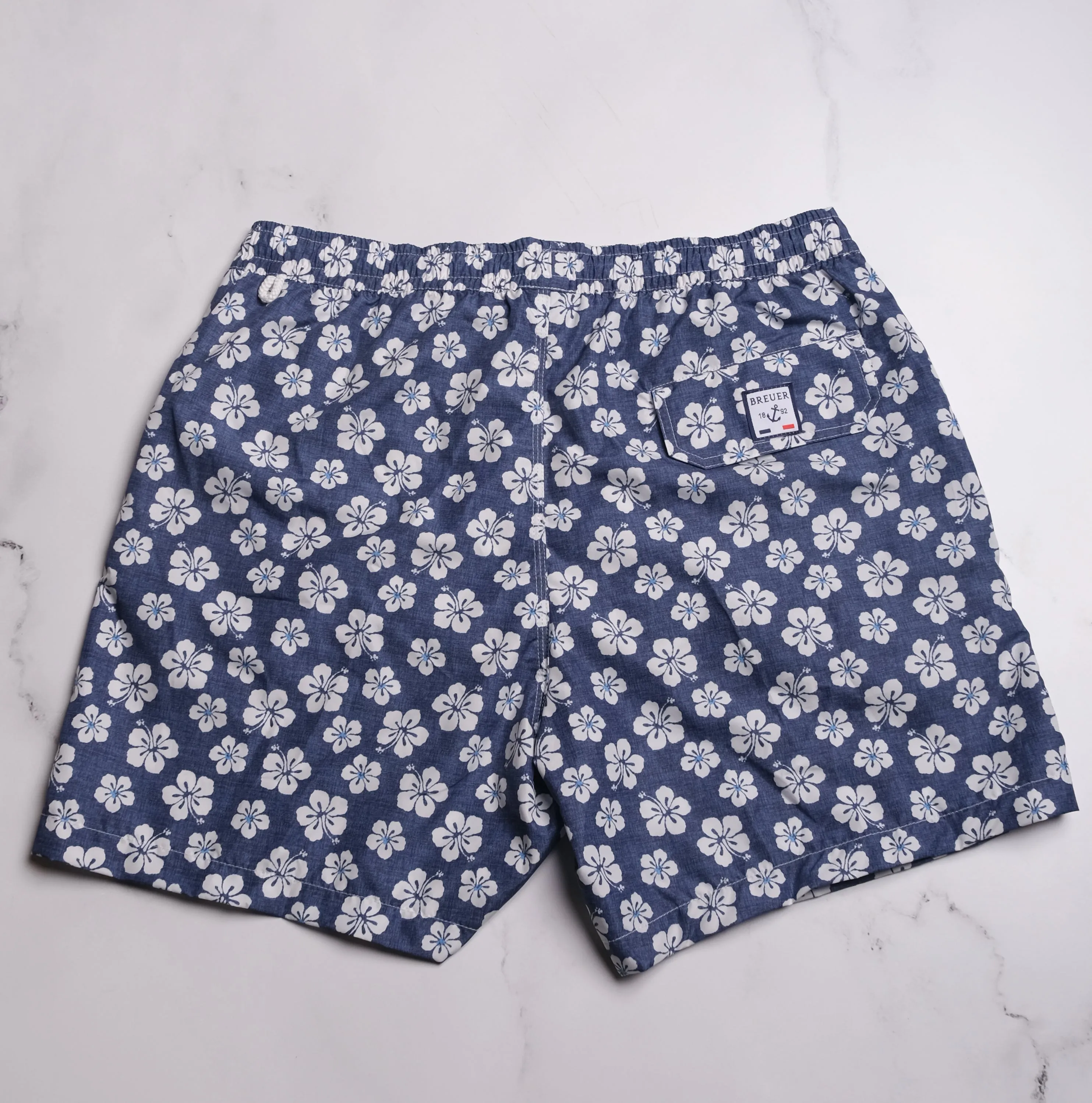 Breuer Floral Swim Trunk - Navy