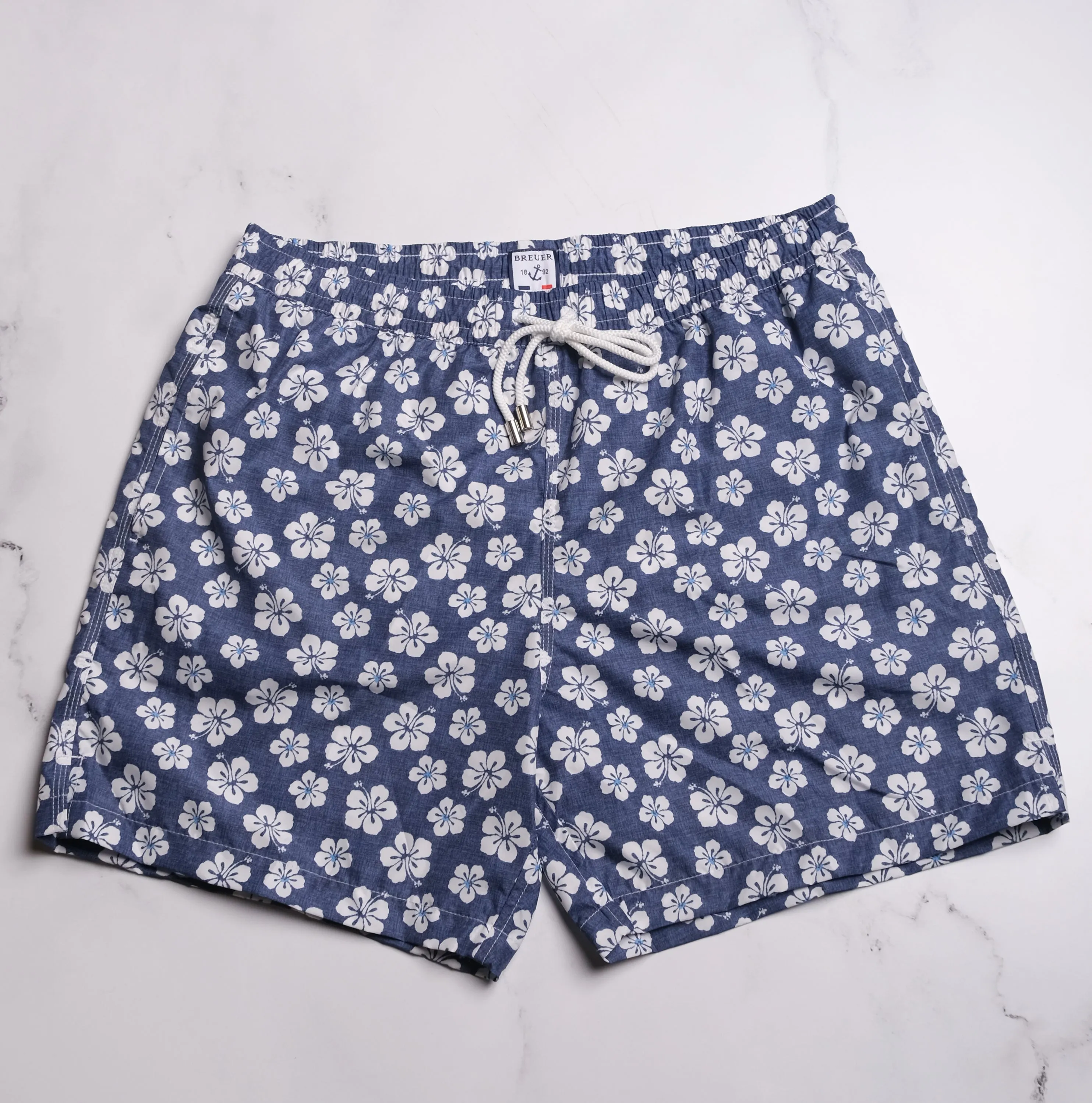 Breuer Floral Swim Trunk - Navy