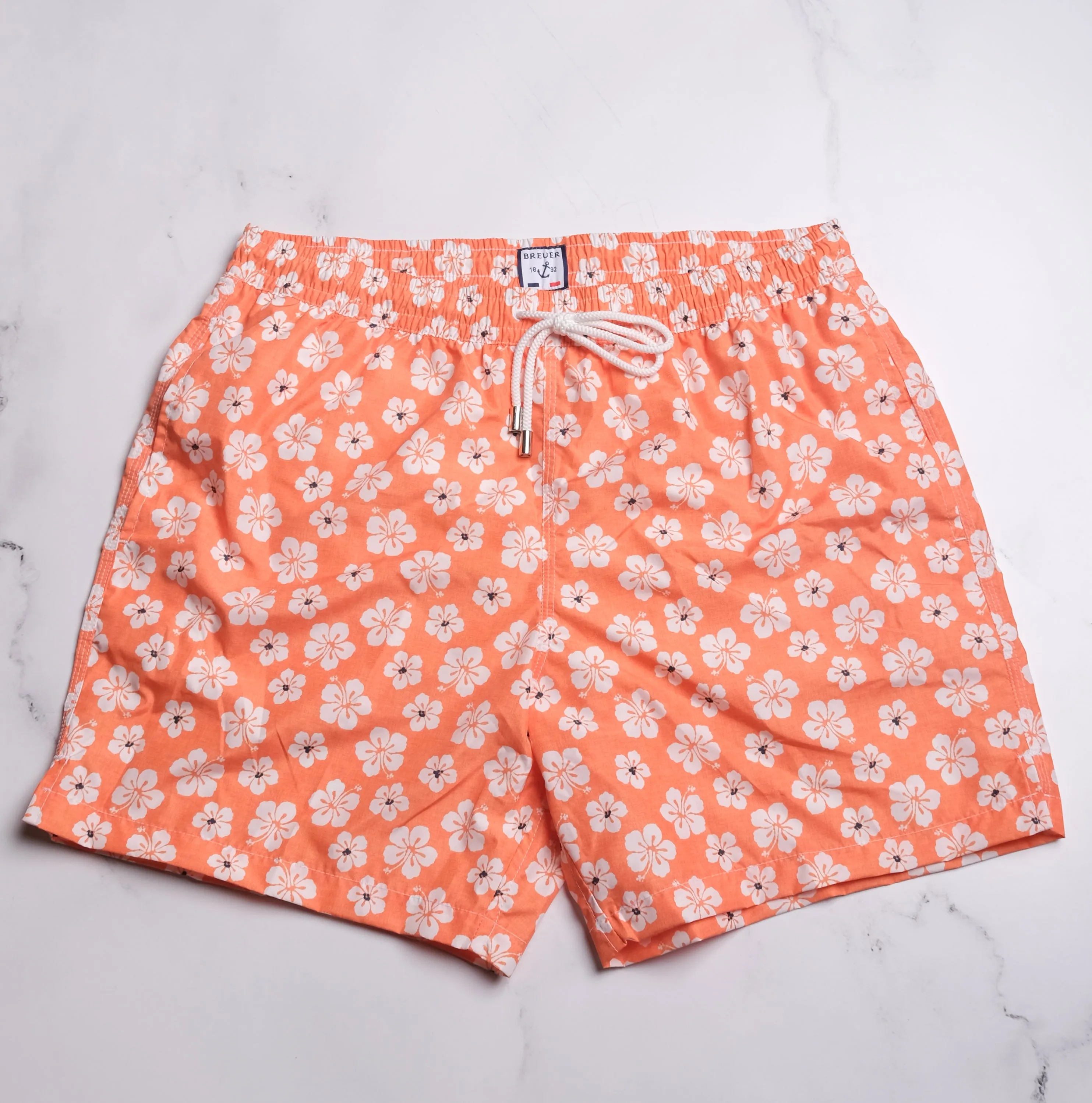 Breuer Floral Swim Trunk - Orange