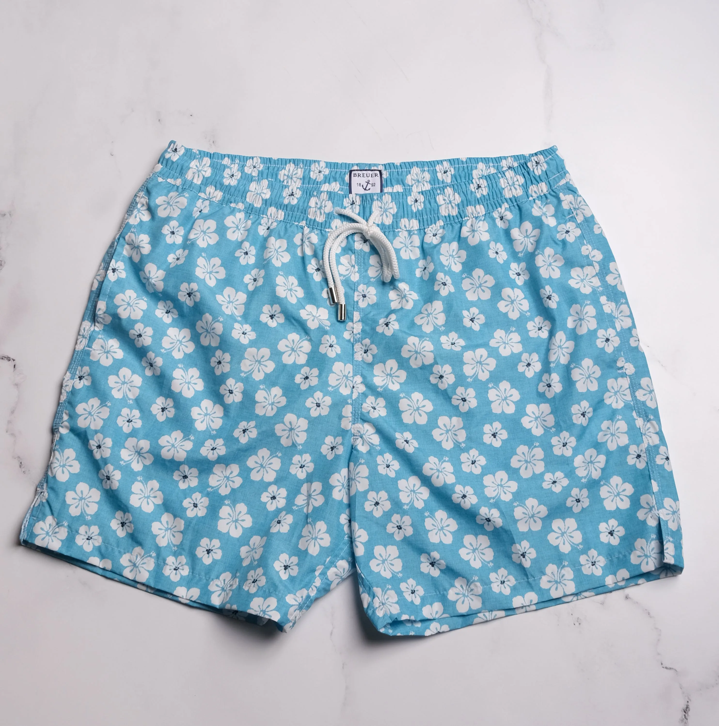 Breuer Floral Swim Trunk - Teal
