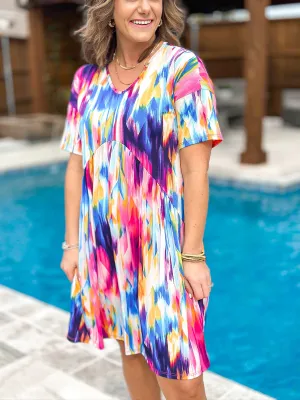 Bright Feelings Watercolor Dress