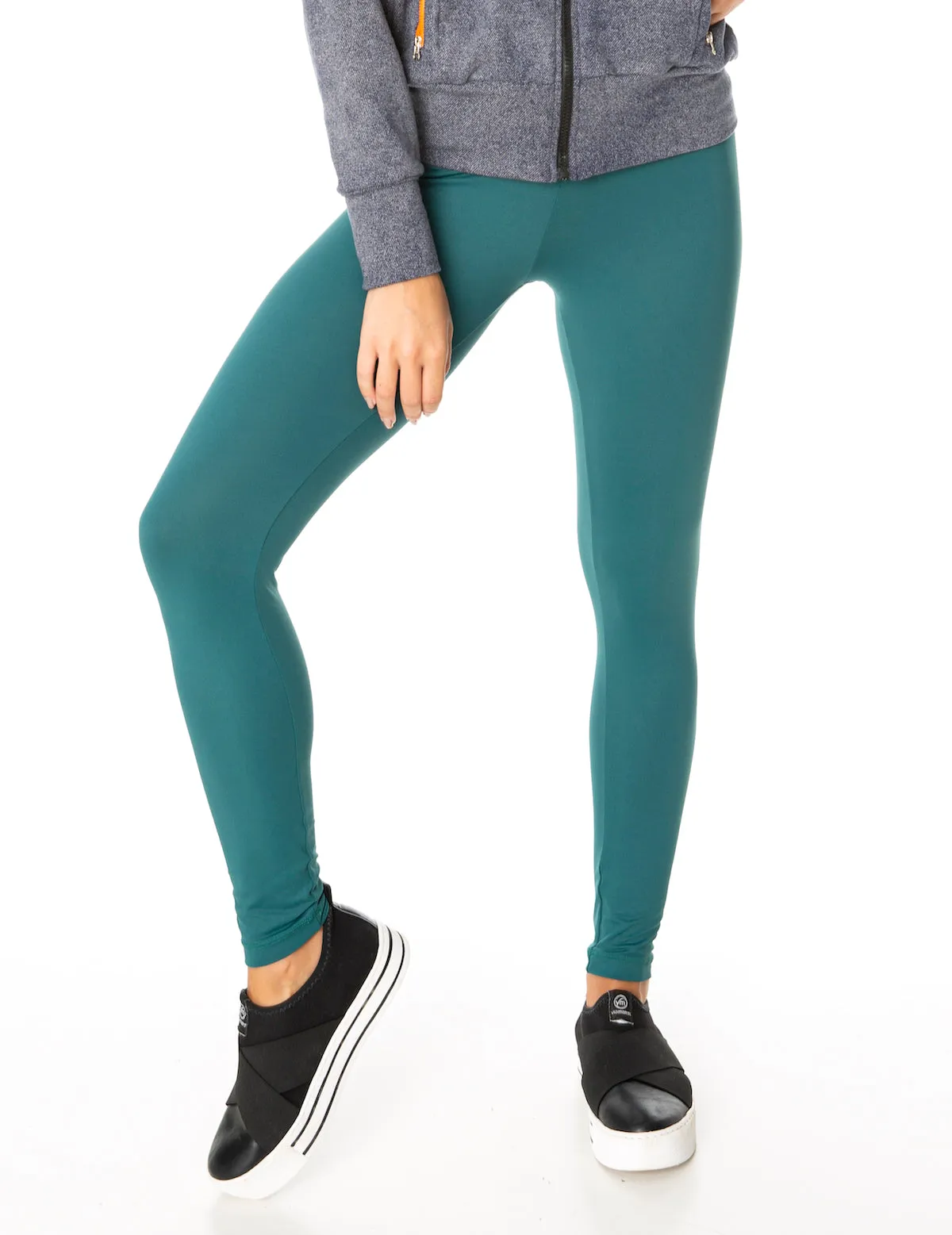 Buttery Soft Eco Compress F/L Tights - Emerald