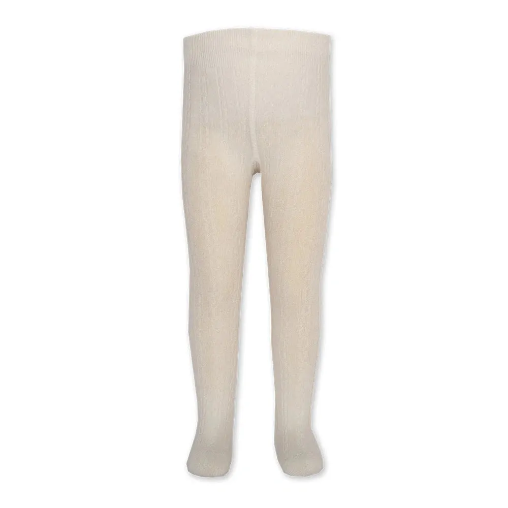 Cable Tights - Cream