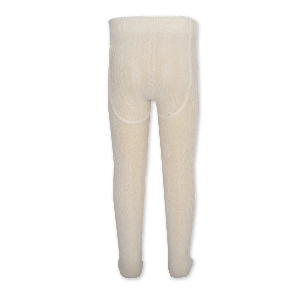 Cable Tights - Cream
