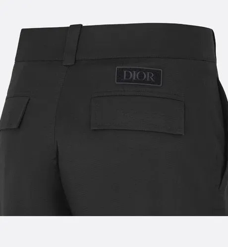 Cargo Pants • Black Stretch Cotton Gabardine
