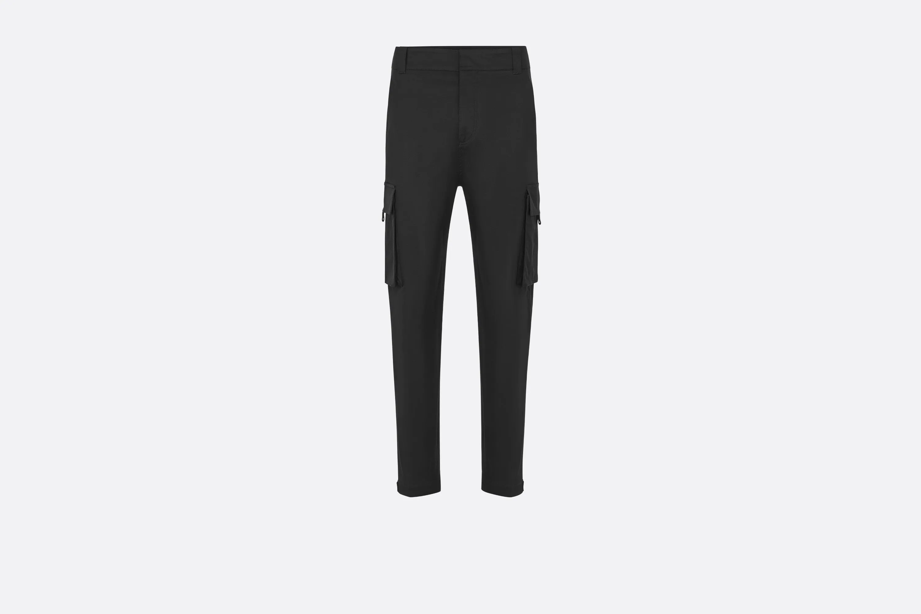 Cargo Pants • Black Stretch Cotton Gabardine