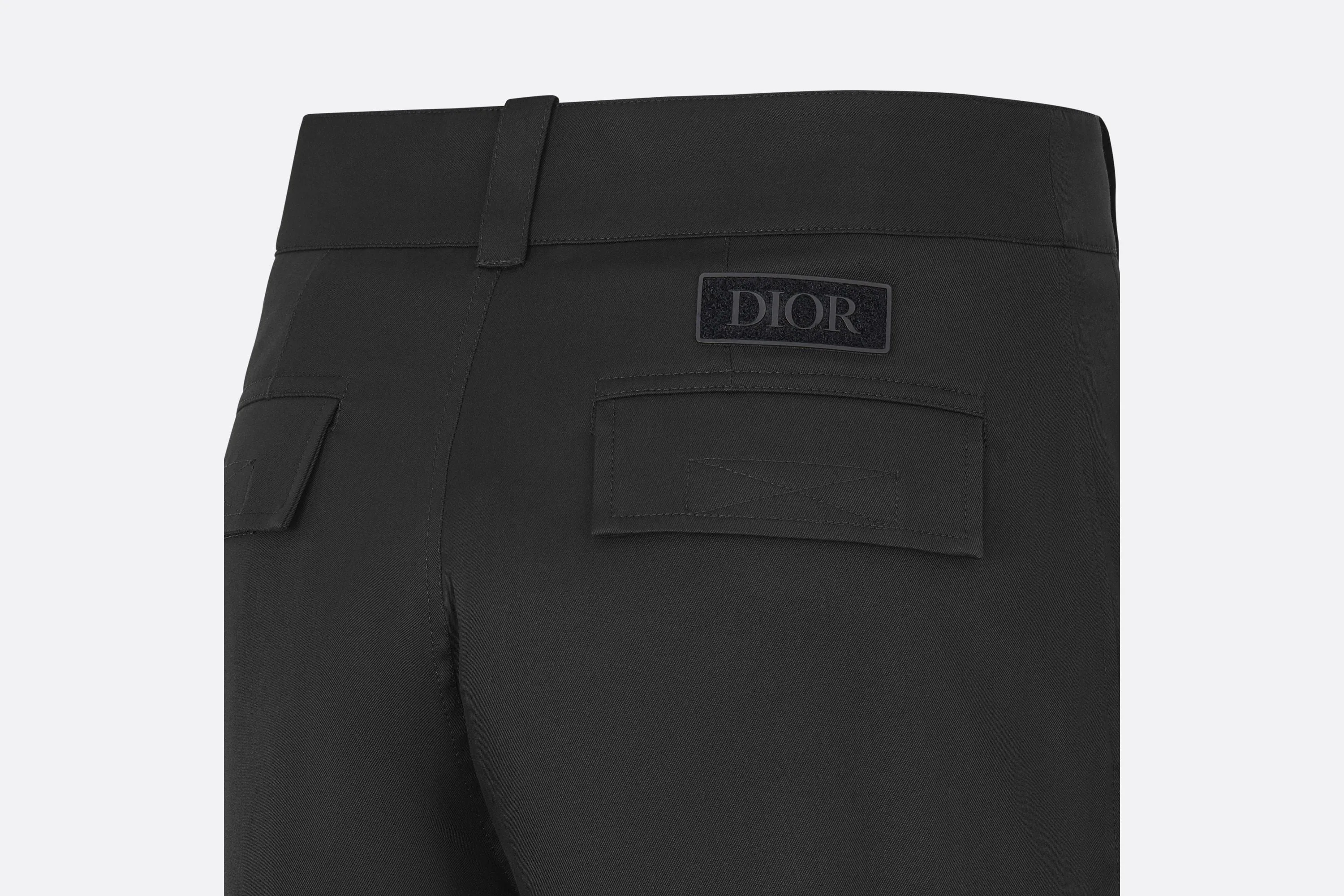 Cargo Pants • Black Stretch Cotton Gabardine