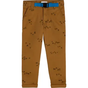 Cargo Trousers With Belt - Light Chocolate