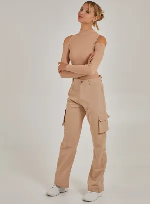 Cargo Trousers With Seam Detail