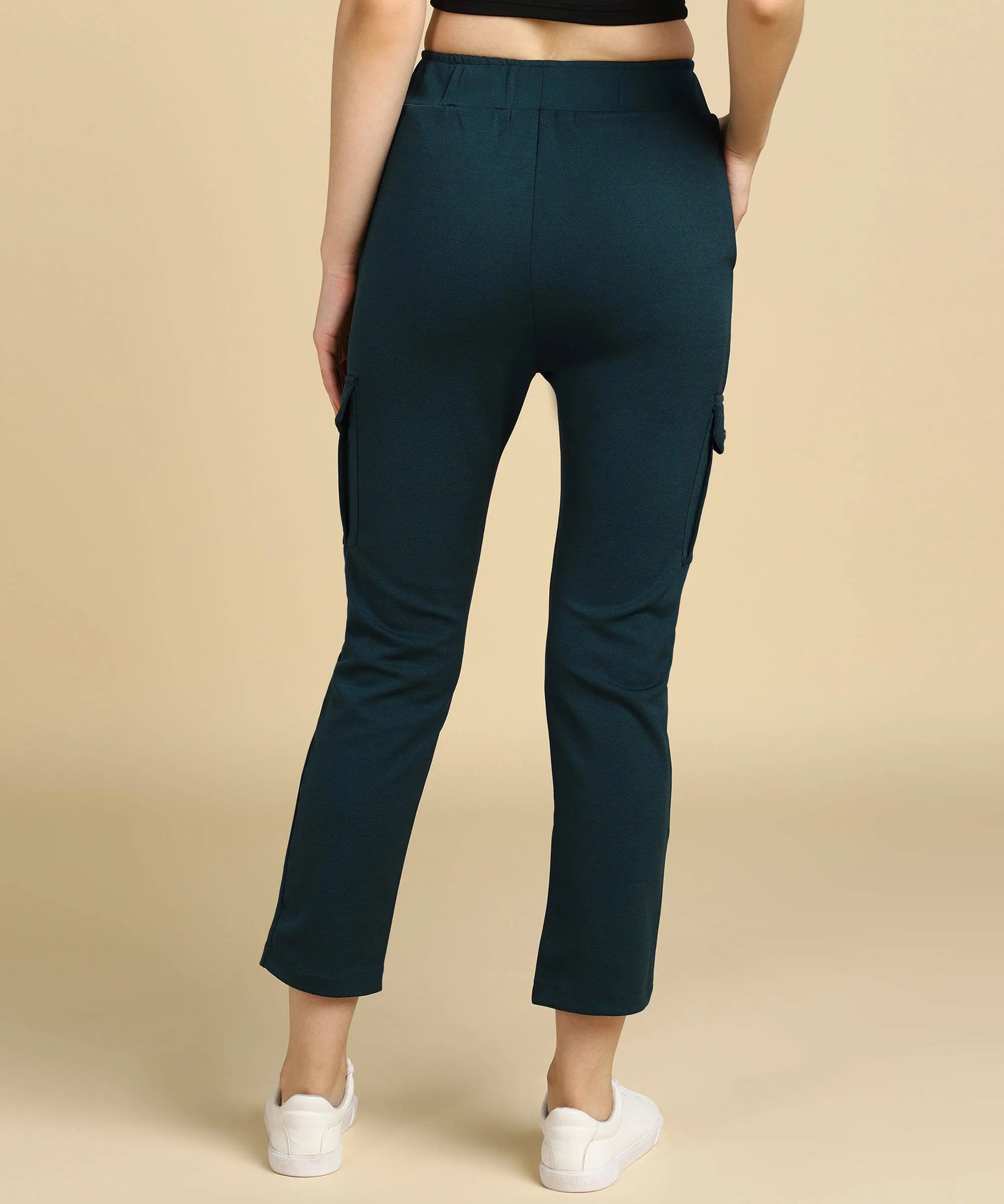 Casual High Waist Tapered Cargo Pants