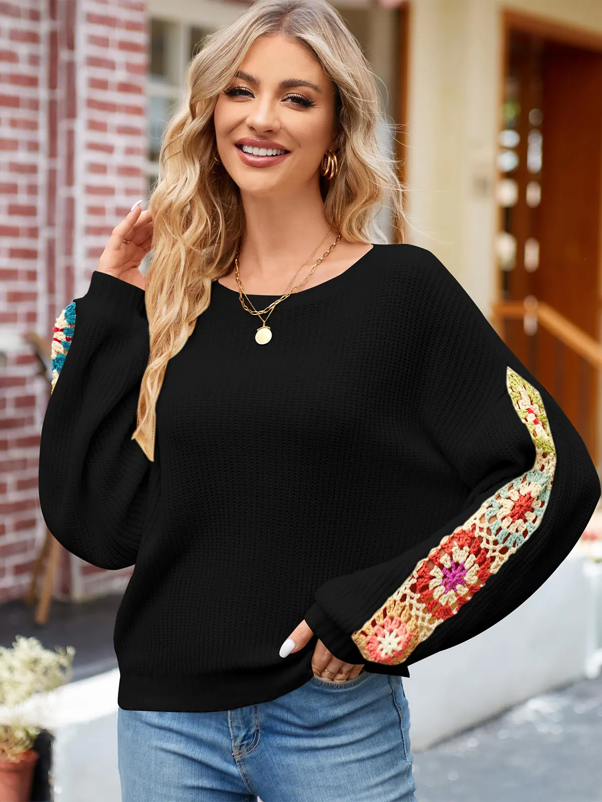 Casual Long Sleeve Knit