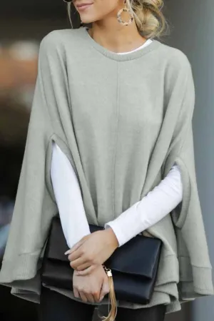 Chicindress Cape Loose Crew Neck Tops