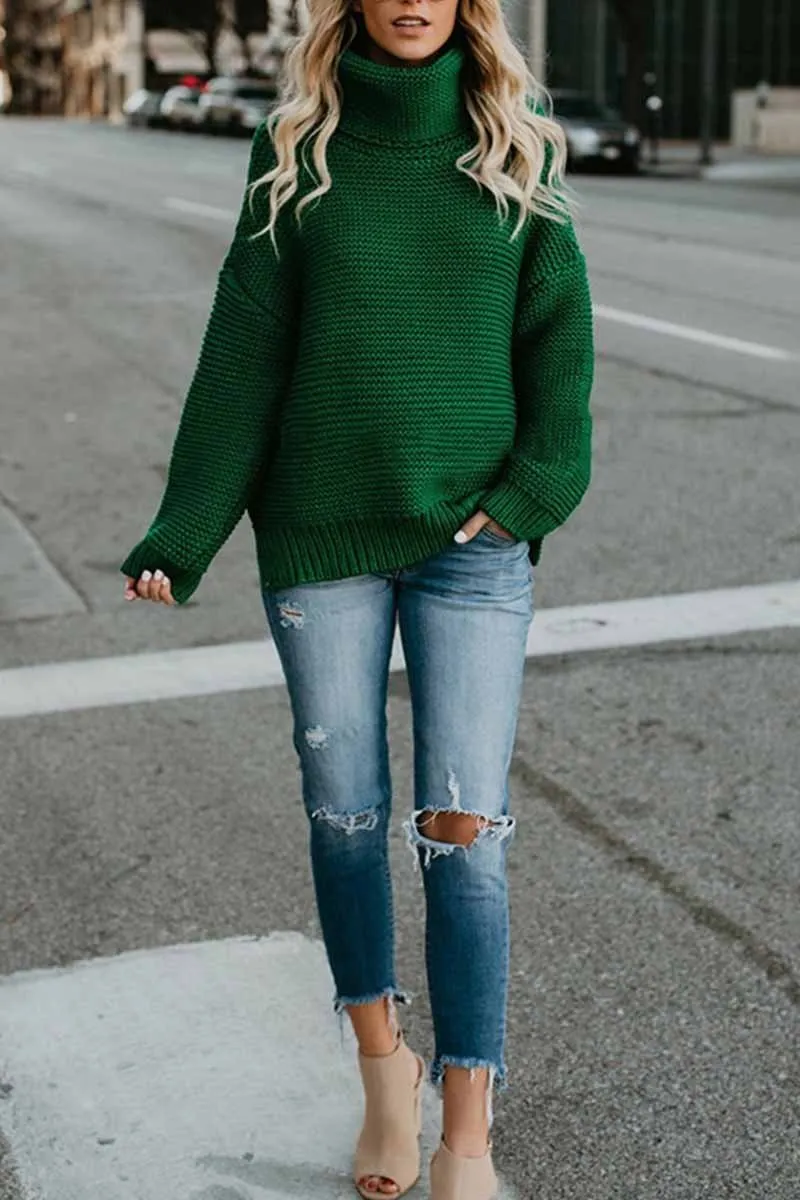 Chicindress New Loose Style Turtleneck Sweater(3 Colors)