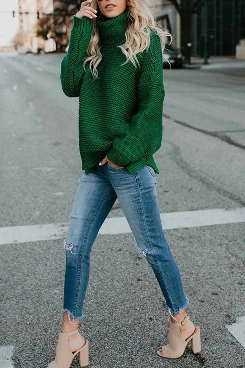 Chicindress New Loose Style Turtleneck Sweater(3 Colors)