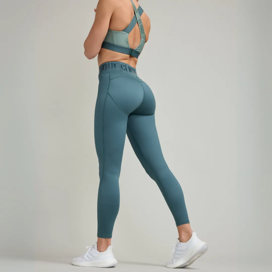 CLQ Power Compression Tights - Seafoam