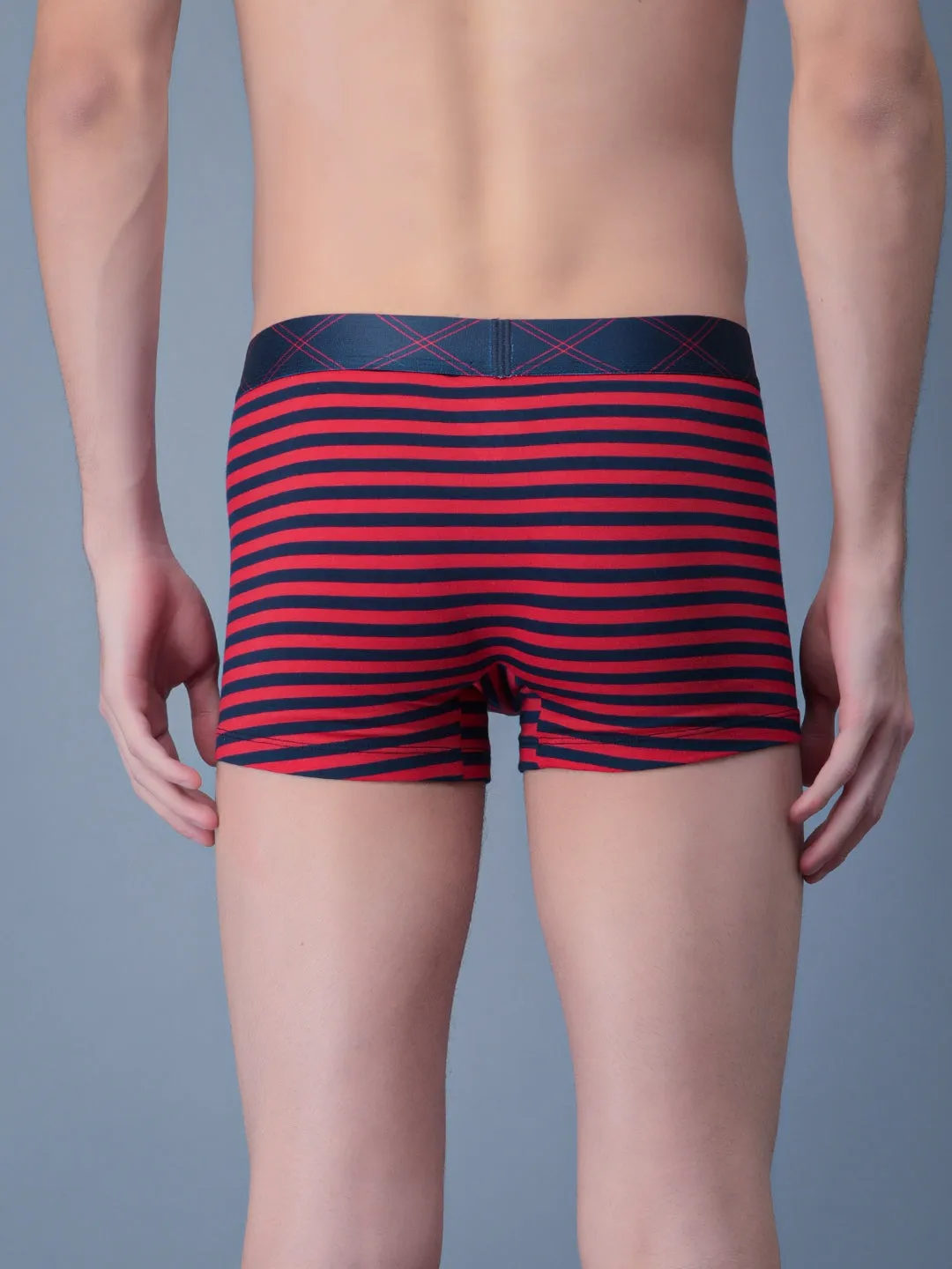 Cobb Light Blue Men Striped Trunk