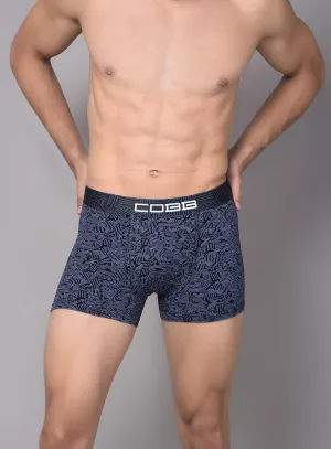 Cobb Mens Blue Printed Premium Trunk