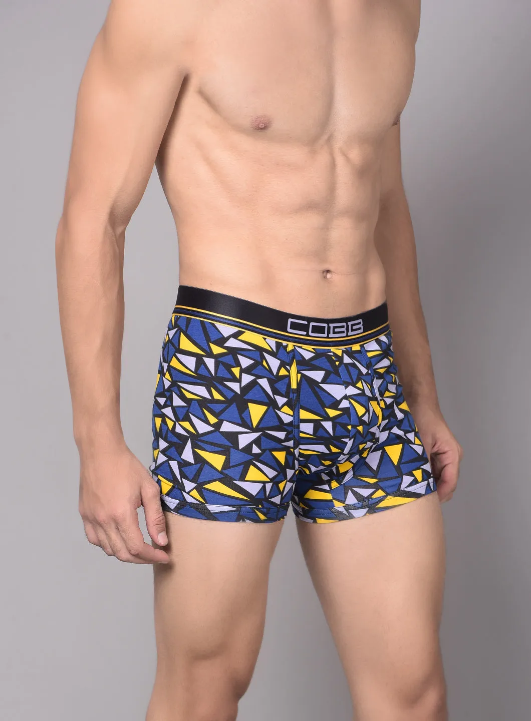 Cobb Mens Navy Blue Printed Premium Trunk