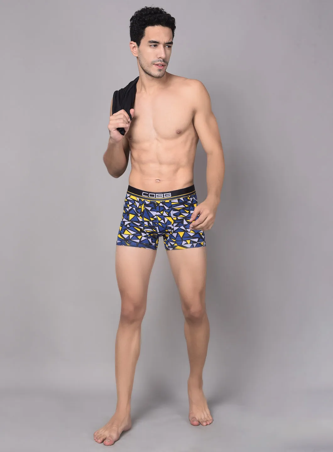 Cobb Mens Navy Blue Printed Premium Trunk