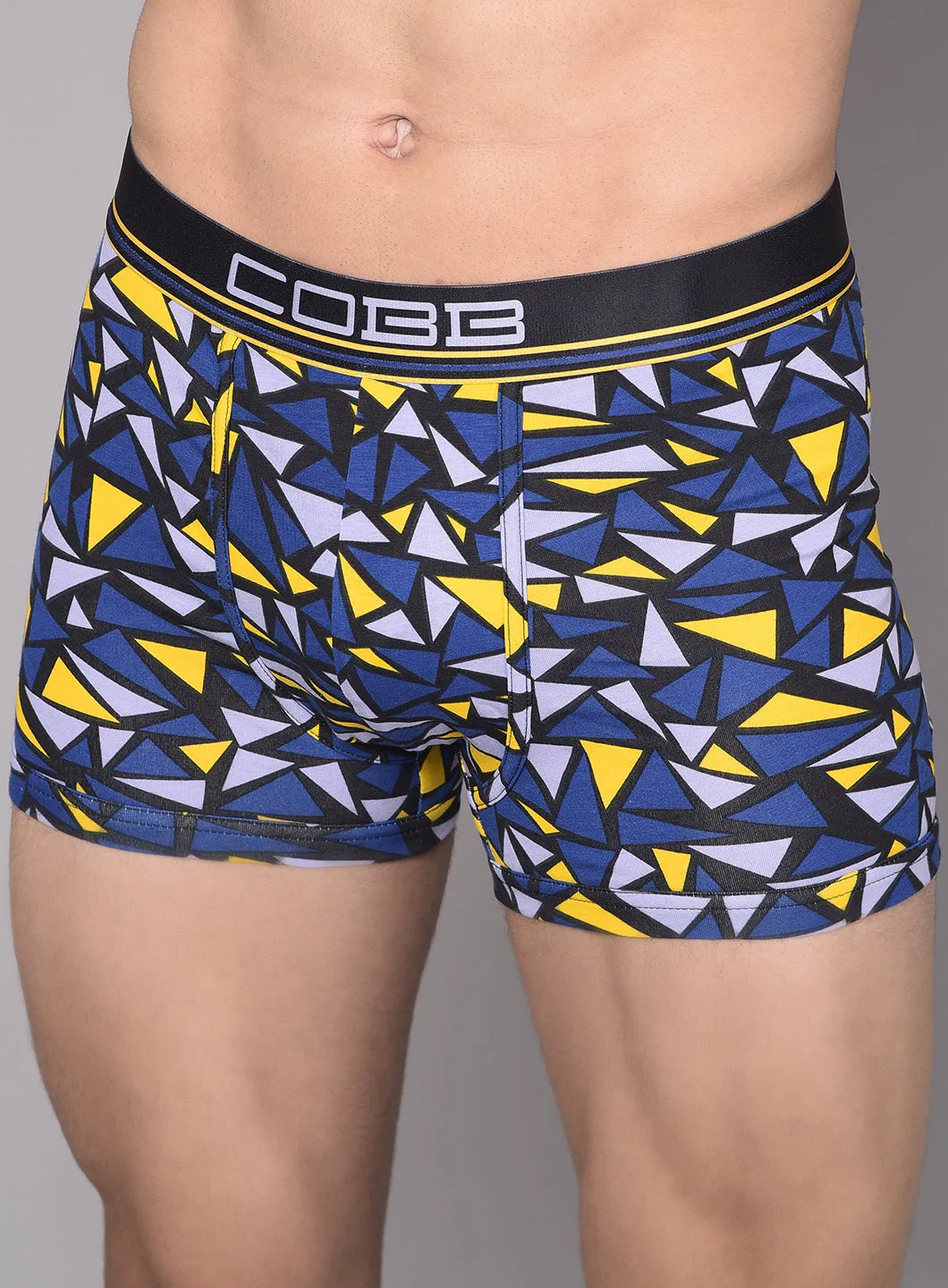 Cobb Mens Navy Blue Printed Premium Trunk