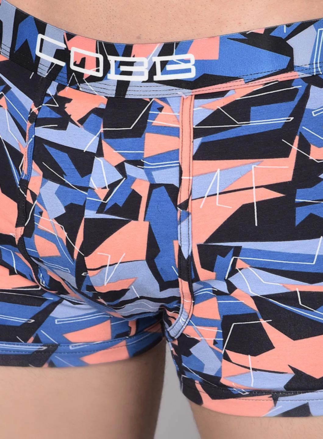 Cobb Mens Turquoise Printed Premium Trunk