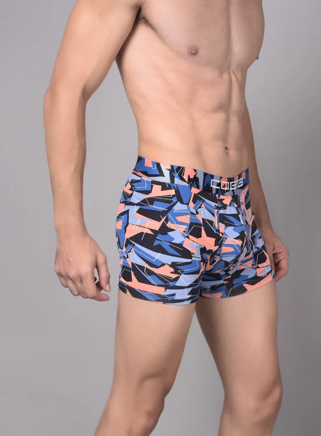 Cobb Mens Turquoise Printed Premium Trunk