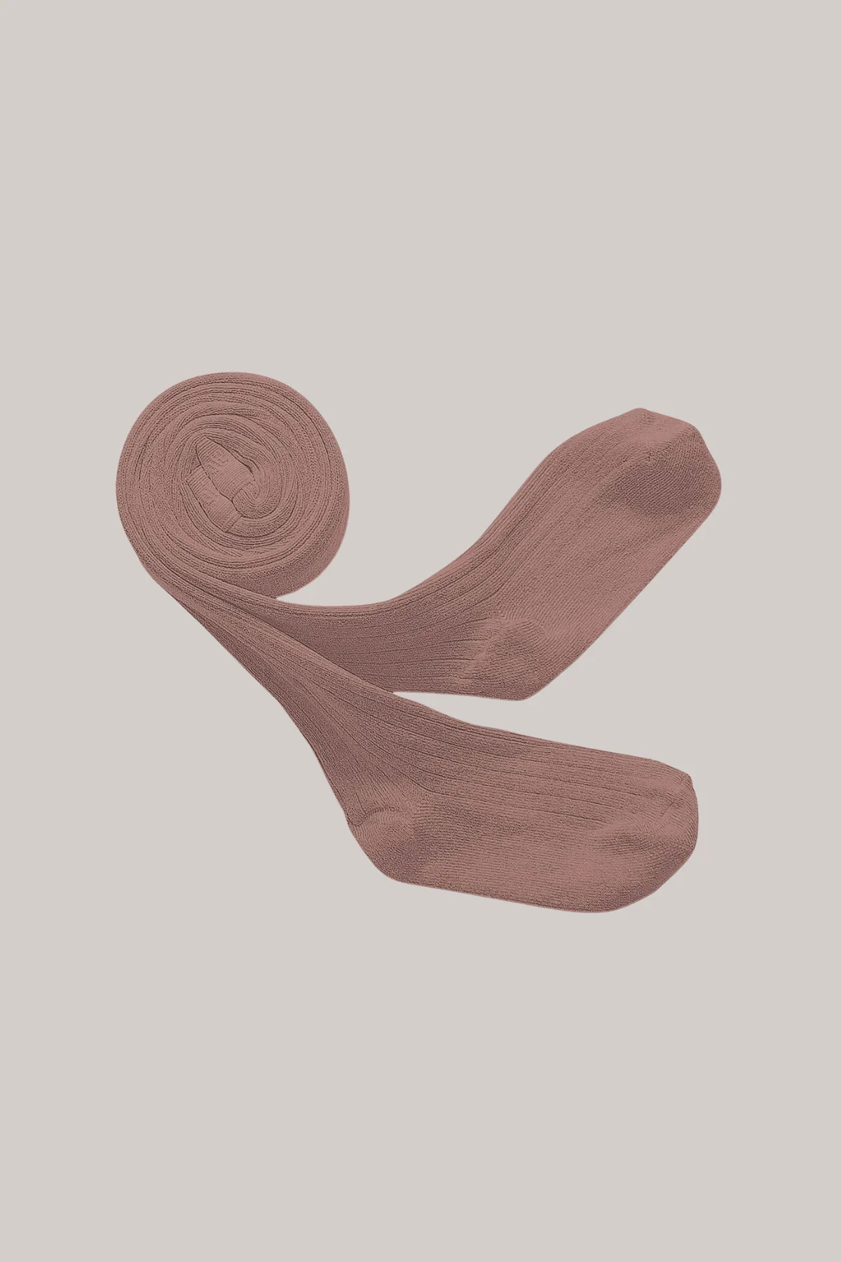 Collégien X Strawberries & Cream - Louise Ribbed Tights - Praline de Lyon