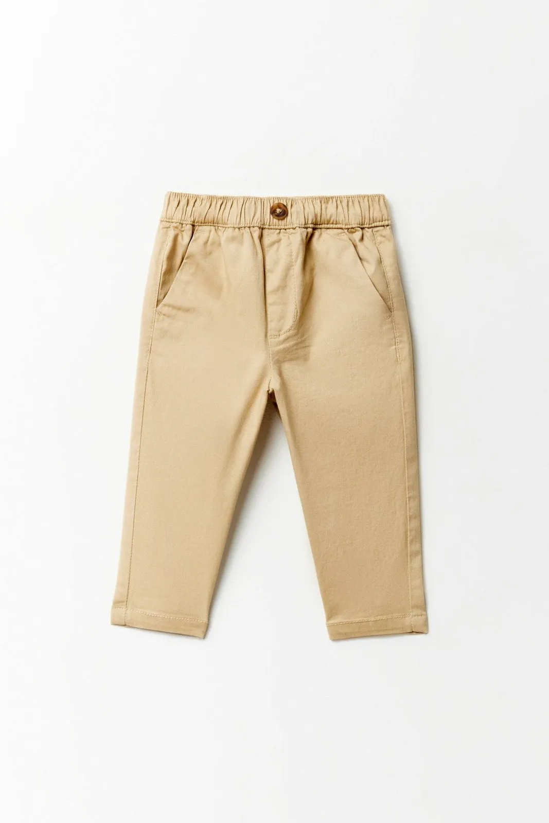 Comfort-fit chino trousers - Camel