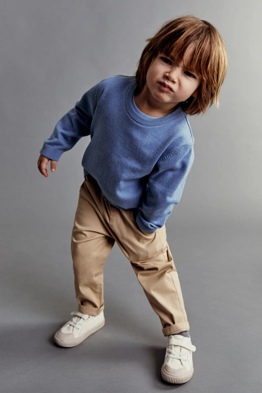 Comfort-fit chino trousers - Camel