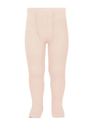 Condor nude pink ribbed tights