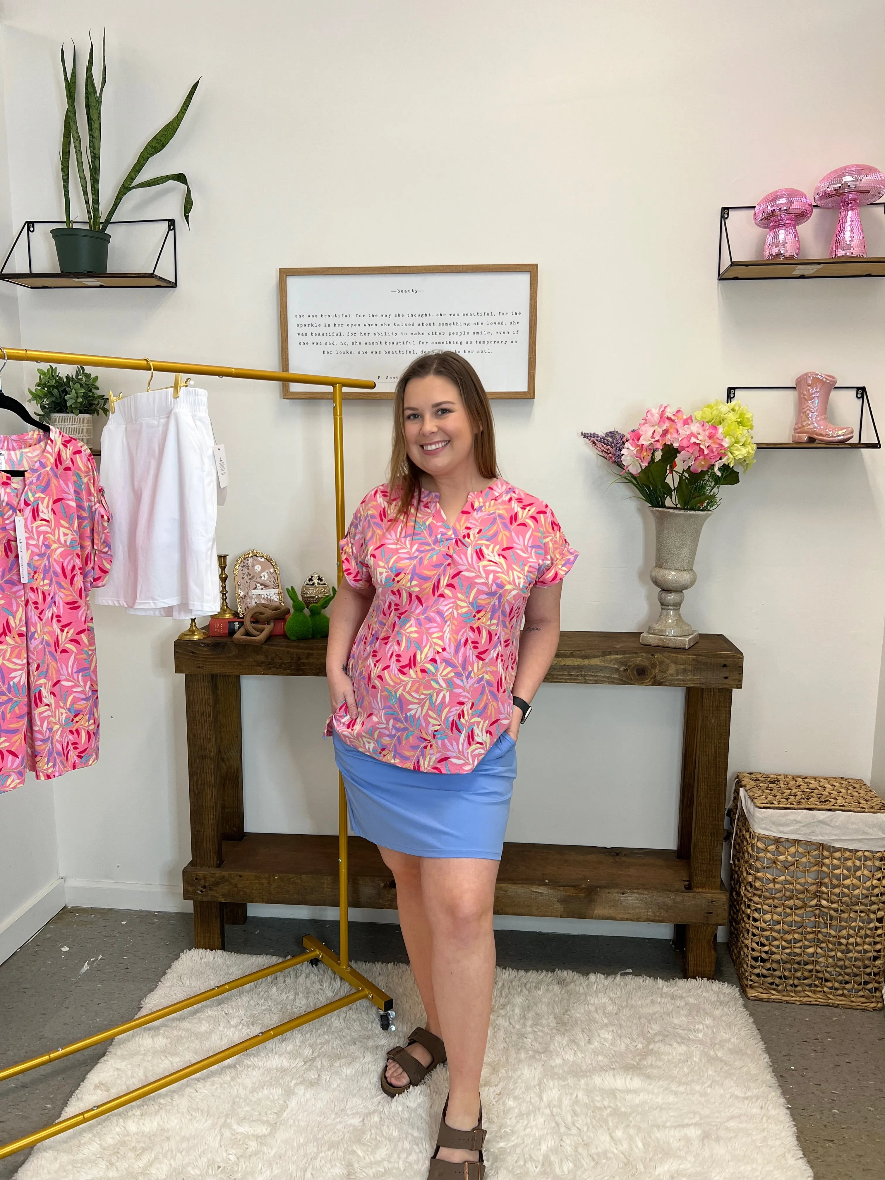 Coral Dream Lizzy Top