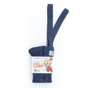 Cotton Footed Tights - Denim