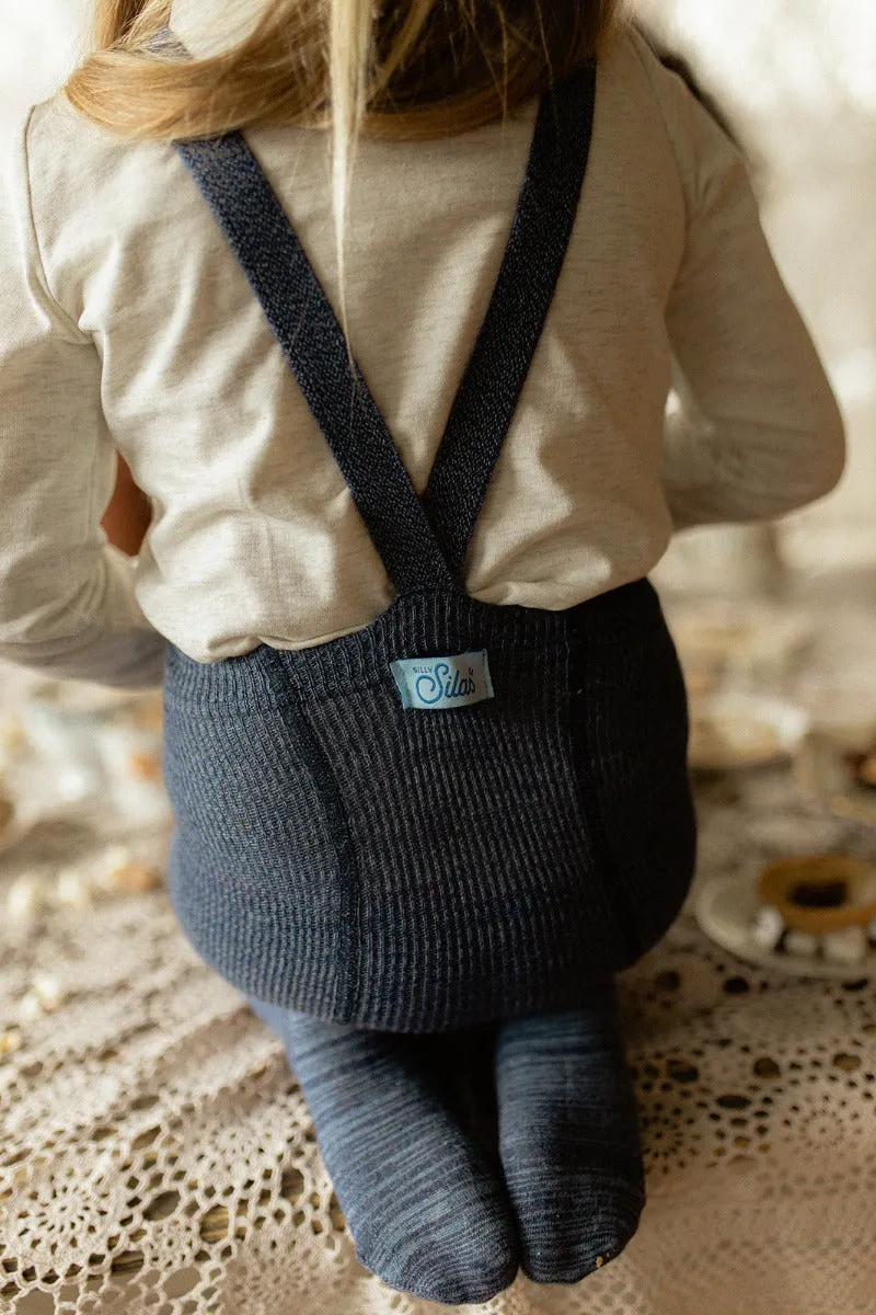 Cotton Footed Tights - Denim