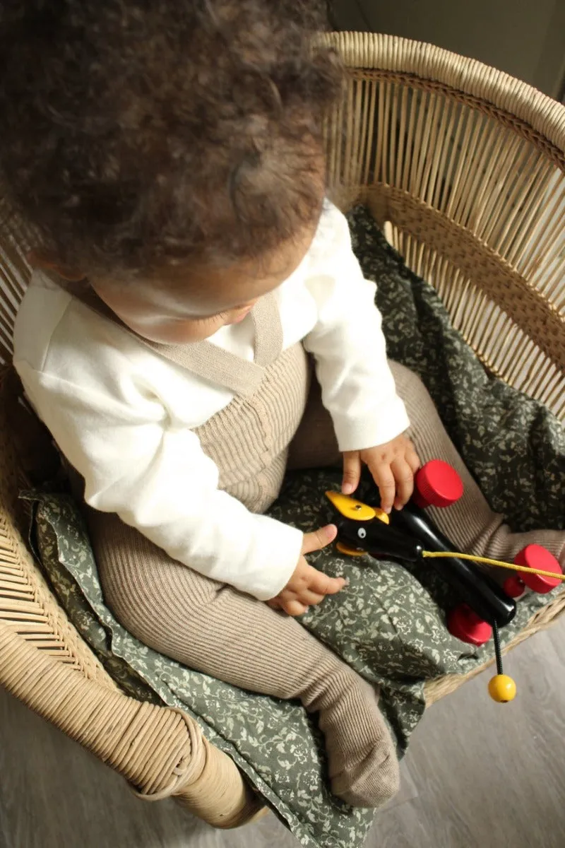 Cotton Footed Tights - Peanut Blend