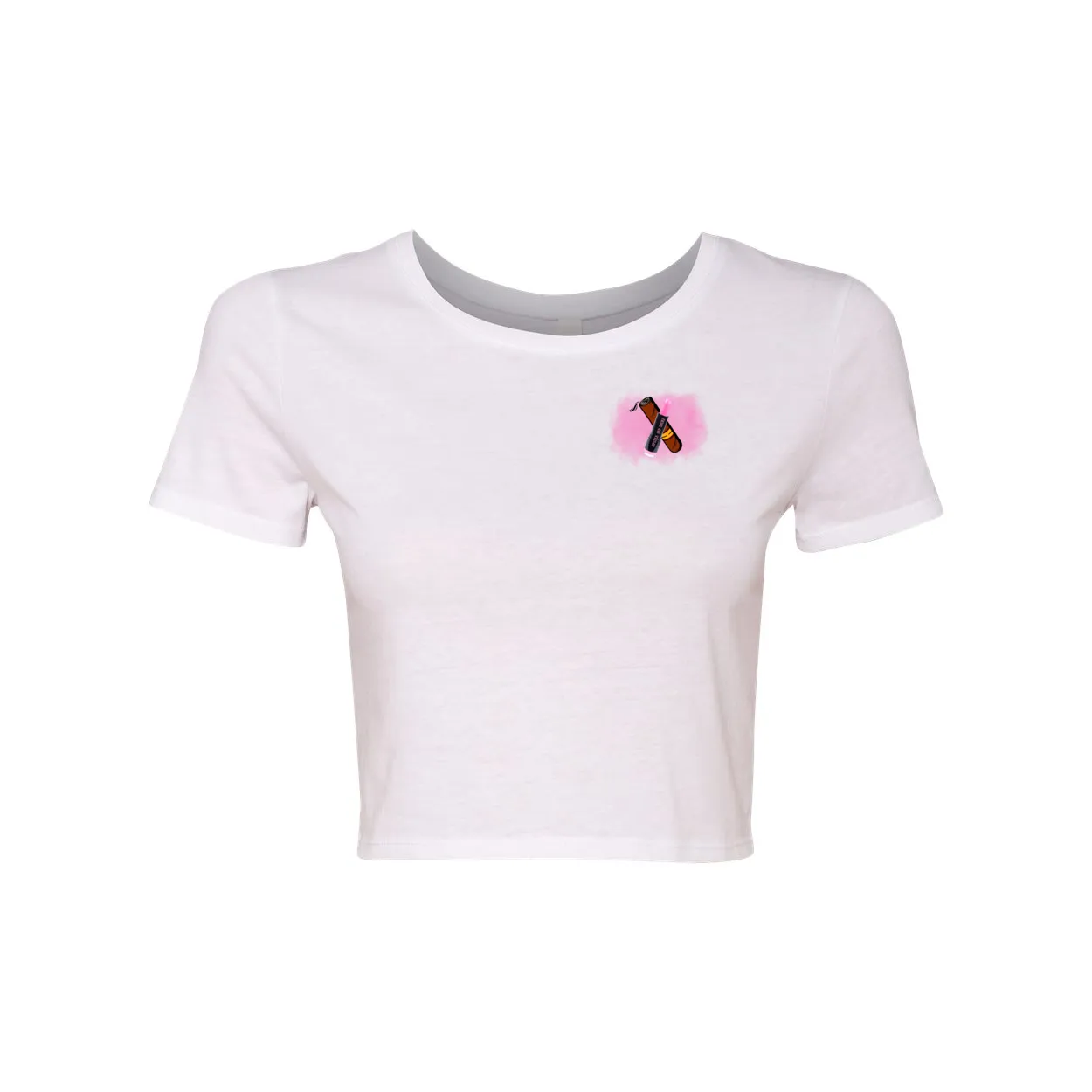 Crop Tee L&S AshPinkk