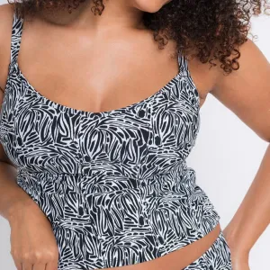 Curvy Kate Sundown Tankini Black & White