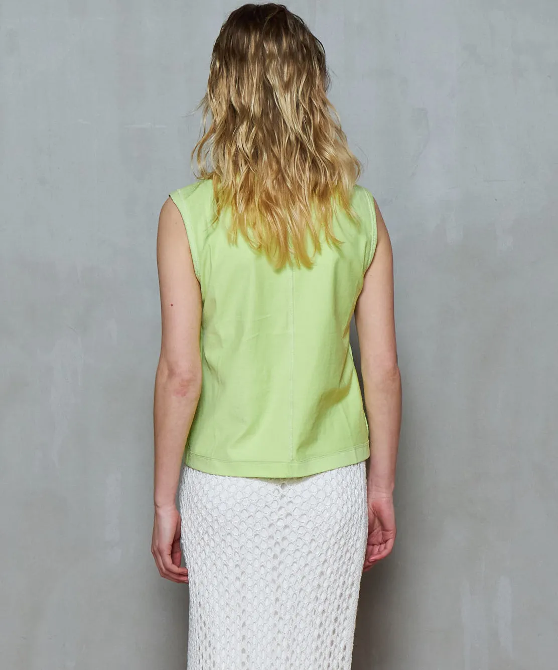 Cutoff Sleeveless Tops