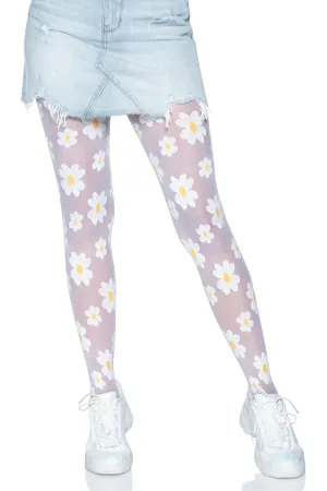 Daisy Nylon Sheer Tights